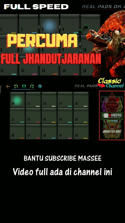 PERCUMA VERSI JHANDUT JARANAN #shorts #percuma #tanpakendang  #samplingjaranan