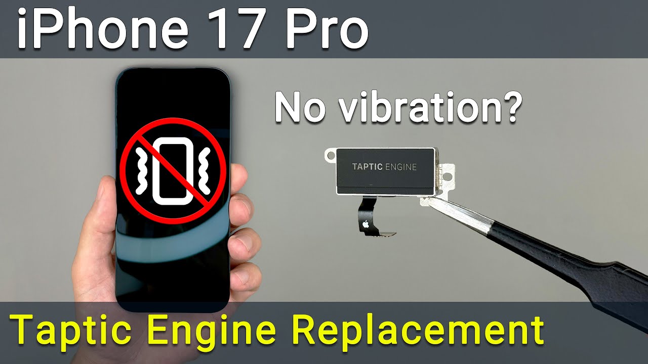 Как исправить проблему с вибрацией iPhone 17 Pro | Замена Taptic Engine