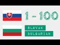 Числа от 1 до 100 - Словашки - български