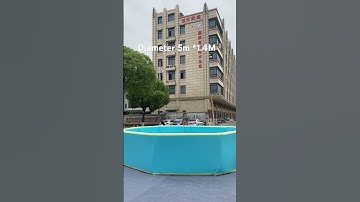 IPOOLGO diameter 5m *1.4M inflatable above ground pool customization