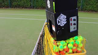Return Of Serve Drill Using The Tennis Cube Ball Machine