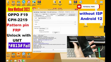 OPPO F19 CPH2219 FRP UNLOCK WITH UMT ANDROID 12 WITHOUT ISP