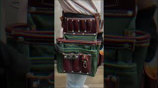 FUERI Tool Belt for Men, Heavy Duty Nylon and Leather 26 Pockets #fueri #usa #leather #leatherbelt