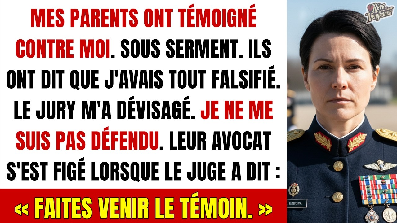 Ma propre mère a témoigné contre moi sous serment, affirmant que j'avais falsifié des documents pour voler des milliards à l'entreprise familiale. Mon père l'a suivie. Ils ne m'ont même pas...