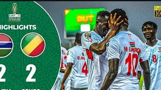 Gambia 🇬🇲 vs Congo 🇨🇬 2:2 AFCON 2024 Highlights