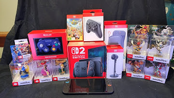 Unboxing Nintendo Switch 2 Camera & Gamecube Controller + Launch day pickups showcase!