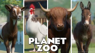 ALL 187 ANIMALS! || Every Single Animal in Planet Zoo || Including DLC Barnyard Pack April 2024