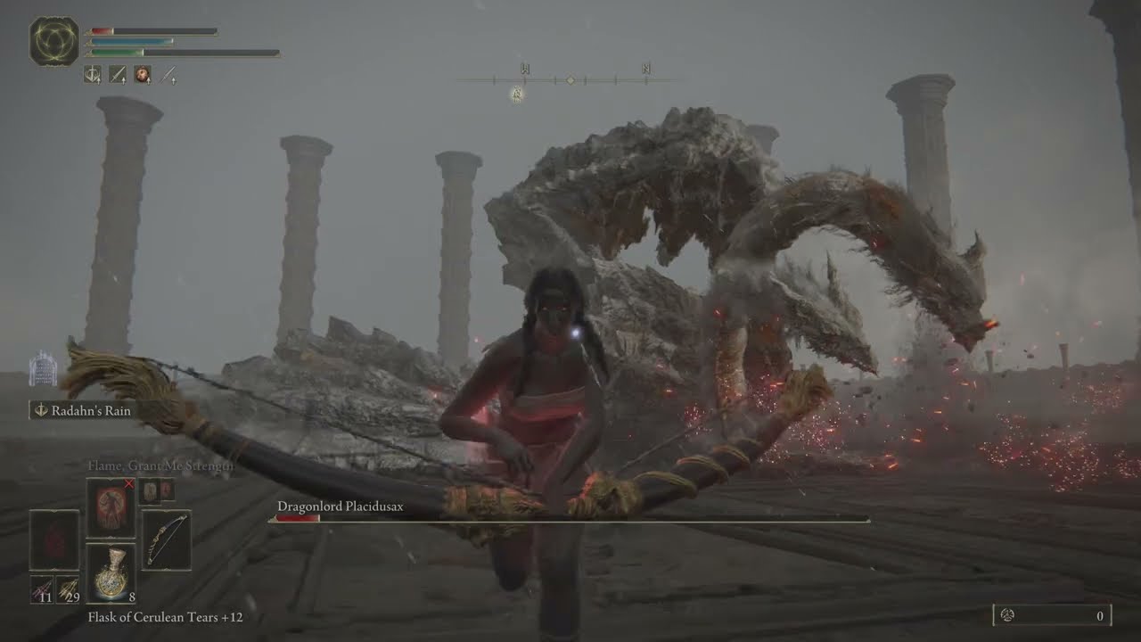 Dragonlord Placidusax (Elden Ring Archer RL1 hitless)