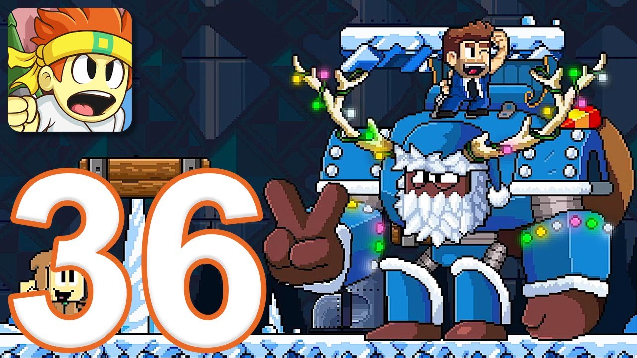Dan The Man - Gameplay Walkthrough Part 36 - Frosty Plains (iOS, Android)