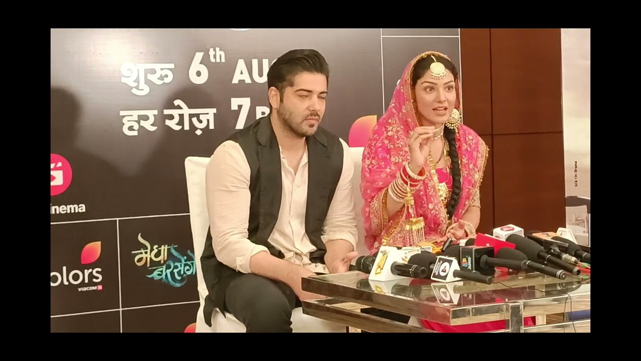 Kinshuk Mahajan and  Neha Rana , Star cast , of  TV serial Megha Barsenge on colours