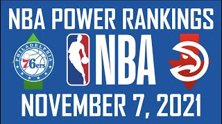 NBA Power Rankings - November 7, 2021