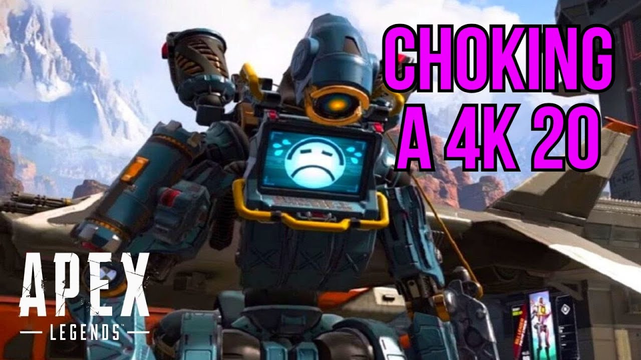 crazy game choking a 4K 20 bomb (apex legends)