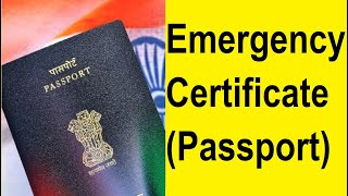EC  Emergency Certificate – Emergency slip in lieu of passport for travel