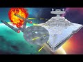 Enterprise (vs) Star Destroyer [FULLY ANIMATED BATTLE] (Star Wars vs Star Trek)
