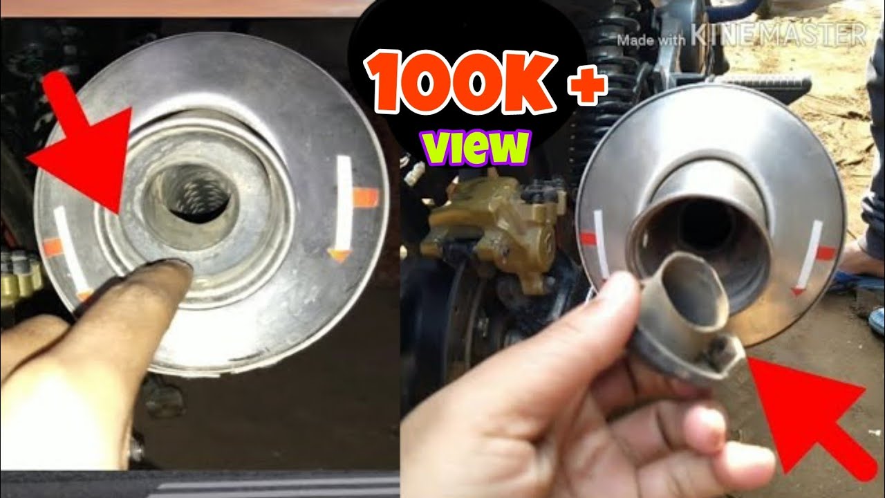 Difference in exhaust sound of pulsar 220 before and after removing Decibel killer from the