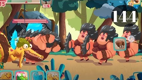 Dino Bash level 144 Android walk-through Gameplay...!