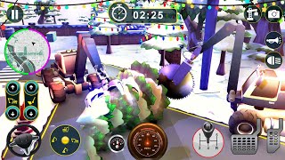 Snow Excavator Truck Simulator - Android Gameplay screenshot 3