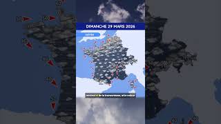 Météo du Dimanche 29 au Mardi 31 Mars 2026