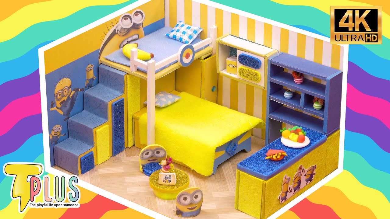 How To Make A Little Minion House ☀️ DIY MINIATURE HOUSE 19 YouTube