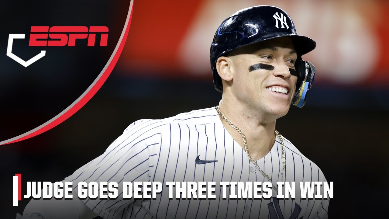 Judge hits 3 home runs, becomes first Yankees player to do it twice ...