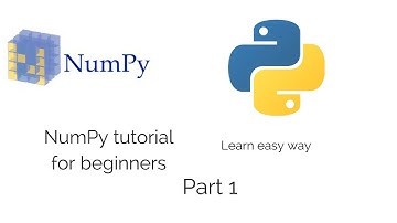 numpy tutorial for beginners: part 1