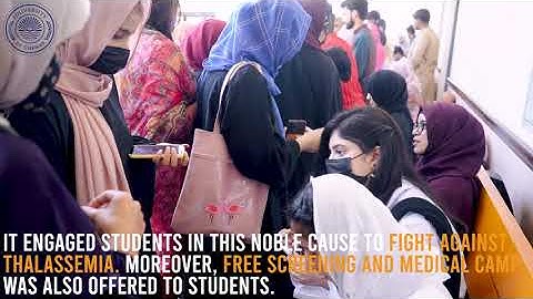 OSA & KITCC, organized a Thalassemia Awareness  Seminar at the University of Chenab, Gujrat.