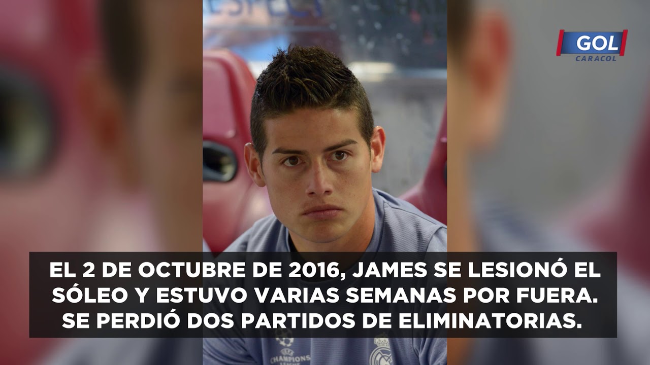 ¡La mala suerte del '10'! Las lesiones de James Rodríguez en los últimos 4 años| Gol Caracol selección colombia 2019
