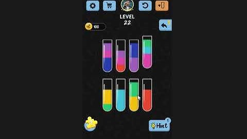 Water Color Sort Level 16 to 21 Walkthrough Solution iOSAndroid Gameplay #2