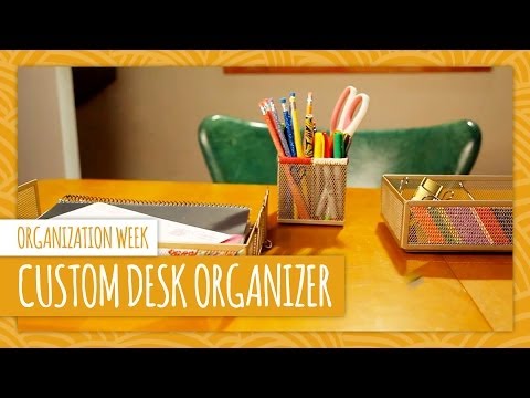 DIY Custom Desk Organizer - HGTV Handmade - YouTube