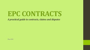 EPC Contracts - 0003 - Introduction