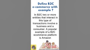 what is B2C e-commerce with  example #b2c #ecommerce #example