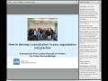 Webinar recording: Co production in children's services / November 2019
