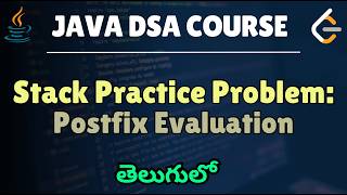 23. Data structures & Algorithms(Telugu) - Stack part 2 - Postfix evaluation coding problem