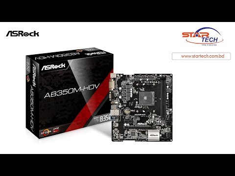 ASRock AB350M-HDV Usb 3.1 AMD Motherboard overview | Star tech