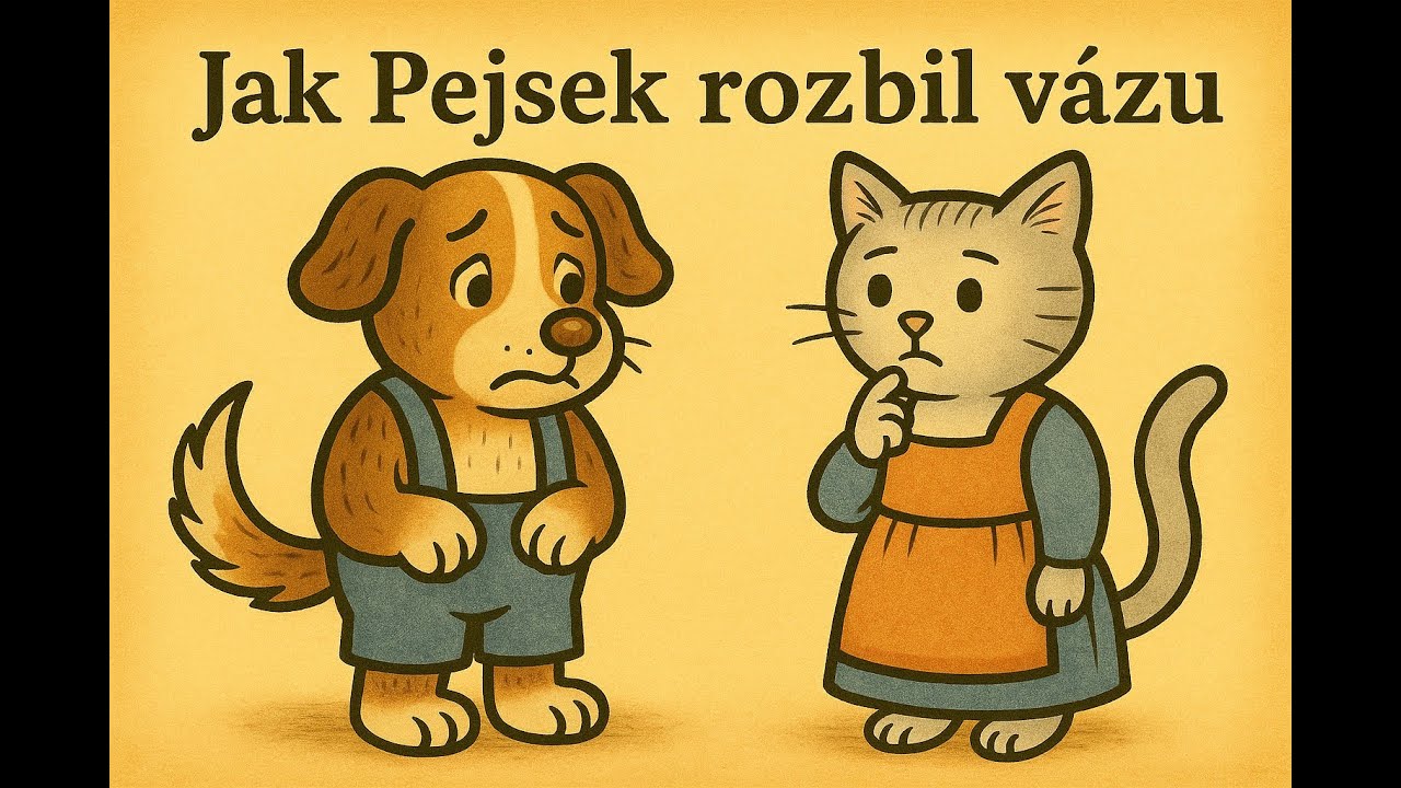 Jak Pejsek rozbil vázu - pohádka na dobrou noc