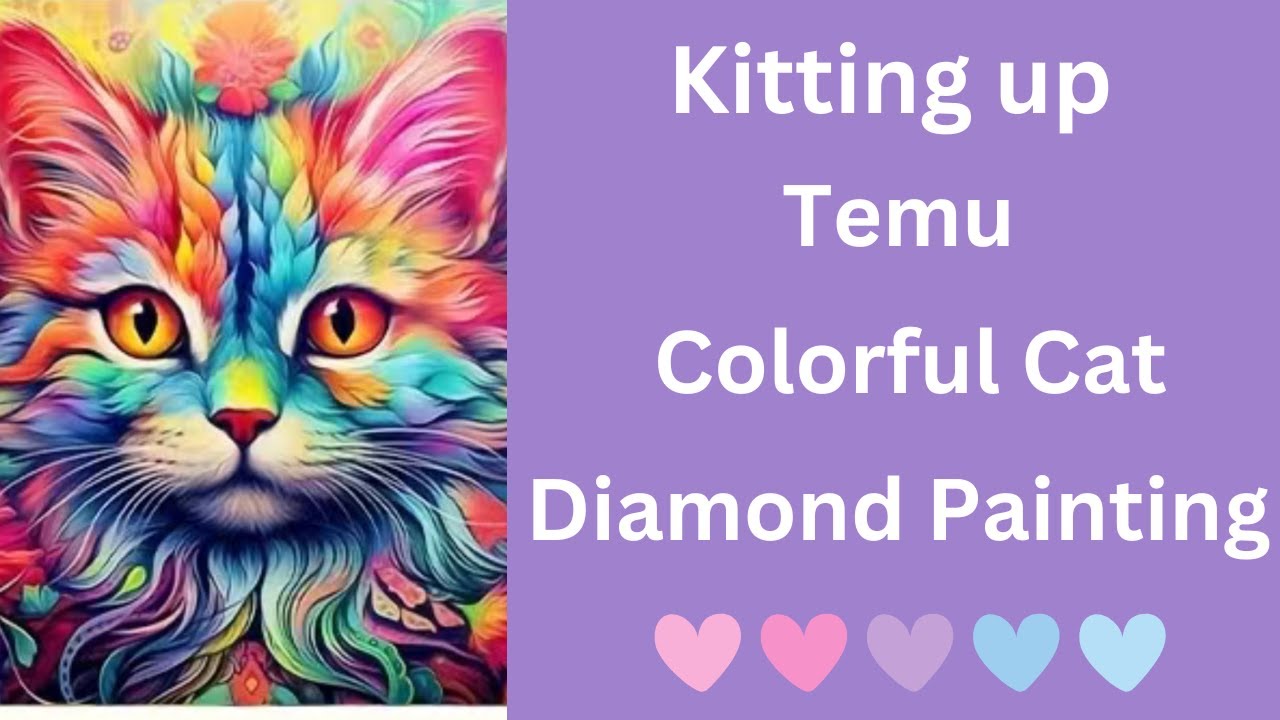 Big Temu Diamond Painting Haul - Unboxing - Diamond Art - Cats