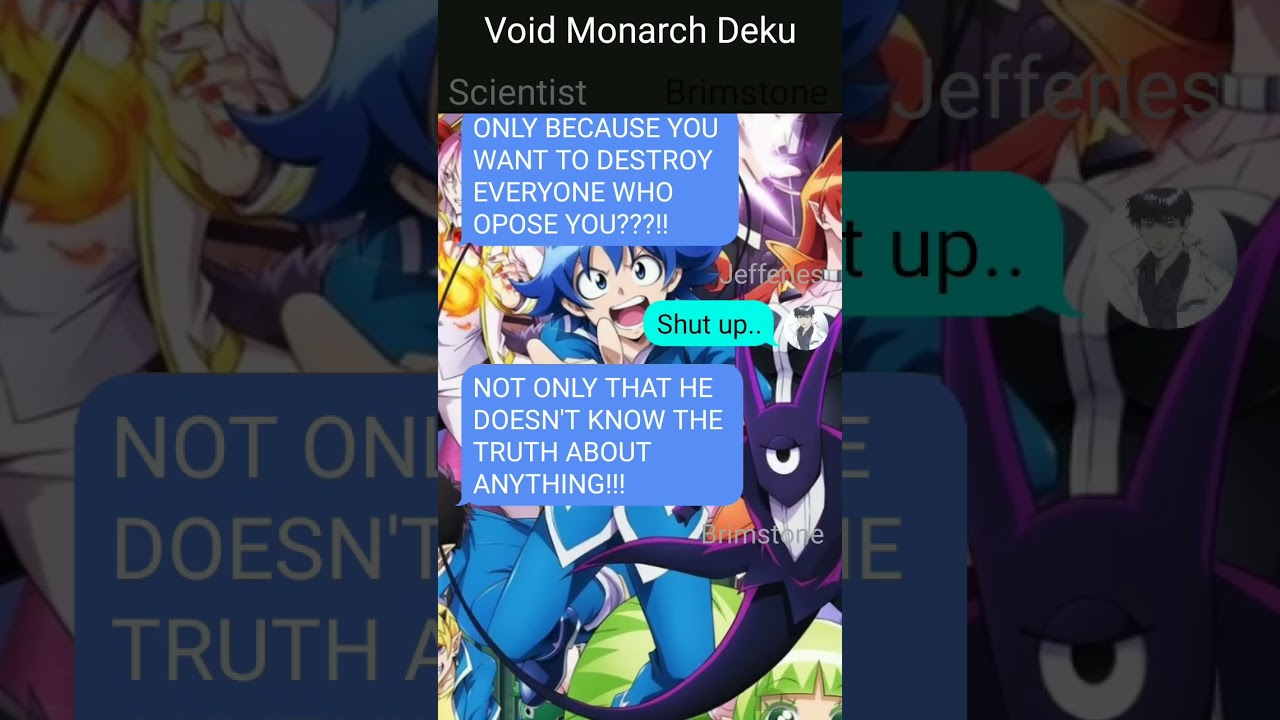 Void Monarch Deku Welcome to Demon School Iruma-kun.(Story) Episode 1 New World? IzukuxAmeri.