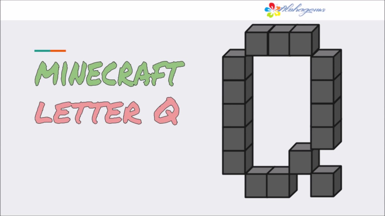 Minecraft Font Dyi Letter Q Youtube