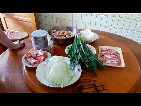 【台湾家庭料理：大腸臭臭鍋】大腸臭臭鍋 その１