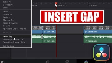 Insert Gap [ DaVinci Resolve 20.3 New Feature ] Tutorial