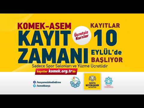 KOMEK GÜZ DÖNEMİ KAYITLARI BAŞLIYOR