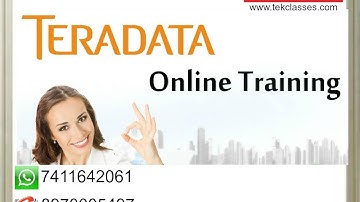 Teradata ETL (Extract, Transform and Load) or Data Warehousing