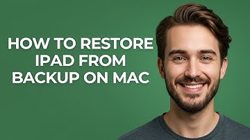 How To Restore Ipad From Backup On Mac - GUIDE!