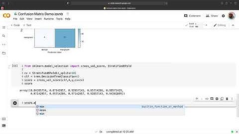 Cross Validation Using sklearn