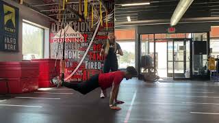TRX: Reset Push Up with Alternating Knee Tuck