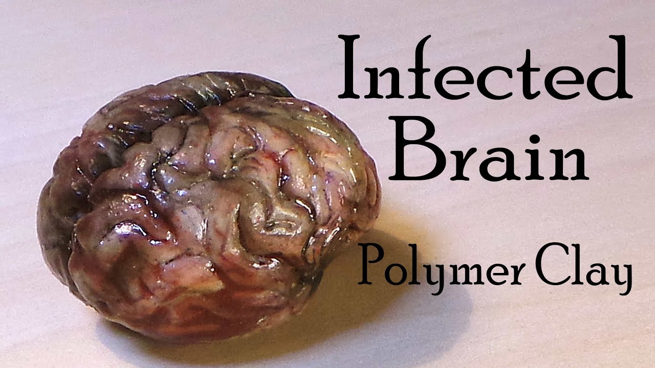 Halloween; Brain Polymer Clay Tutorial (Infected / Zombie 
