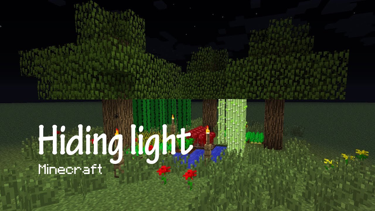 Minecraft Invisible | Hiding A Light Source - YouTube