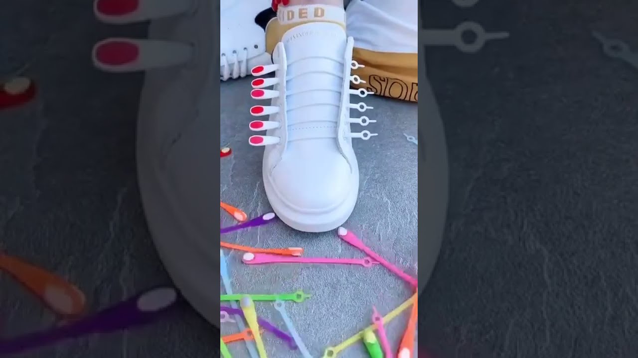 Lazy No Tie Creative Fashionable Convenient Colorful Elastic Silicone Shoelaces