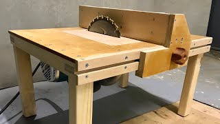 How to make Simple Table Saw/ Good idea! DIY Table Saw/Homemade with Circular Saw//