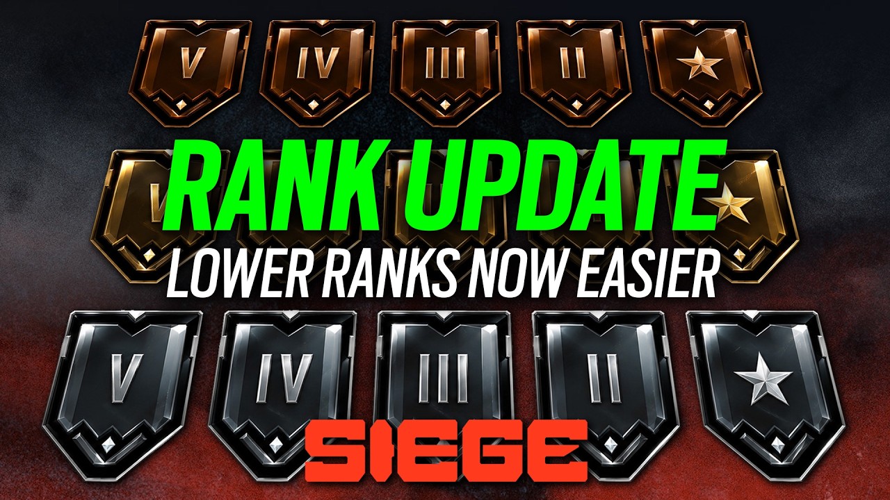Rank Update, Lower Ranks Now Easier? - 6News - Rainbow Six Siege - YouTube